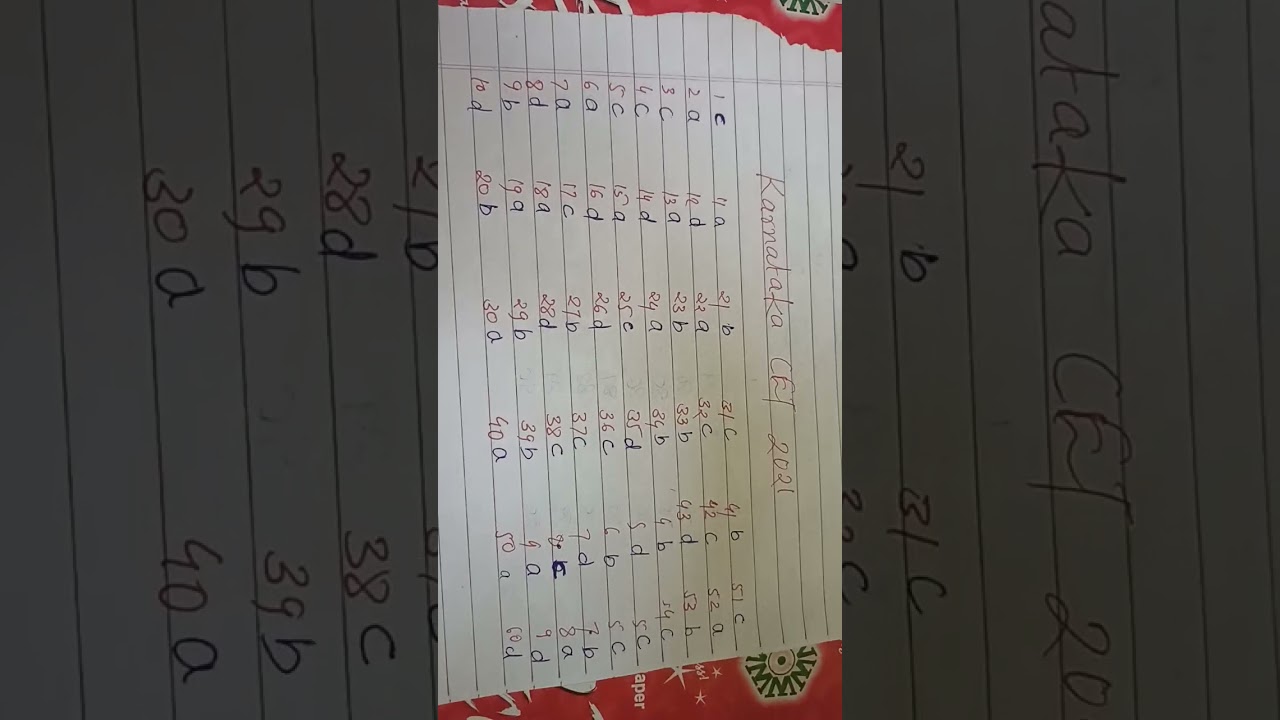 Karnataka CET 2021 bio  answer key 🏵️🍁🎊