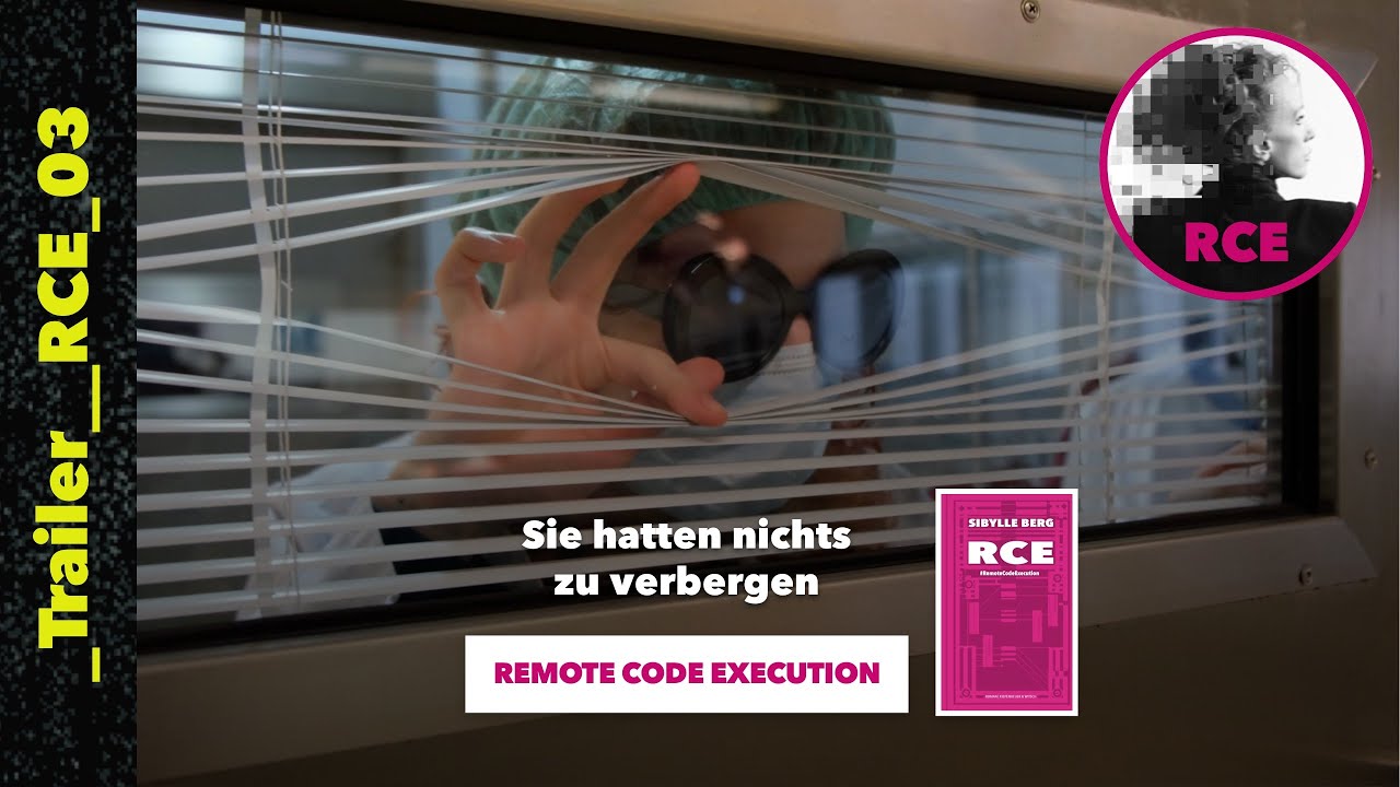 Sibylle Berg RCE Buchtrailer 03 Der Neue Mensch YouTube