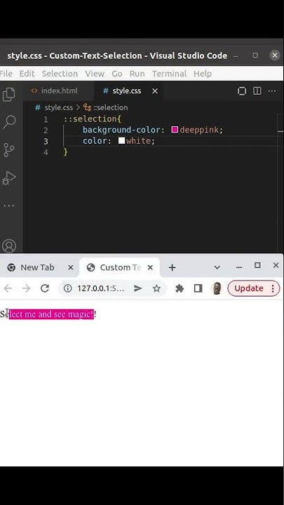 Custom Text Selection In CSS - YouTube