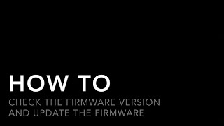 Gold Note | How to check the firmware version and update the firmware