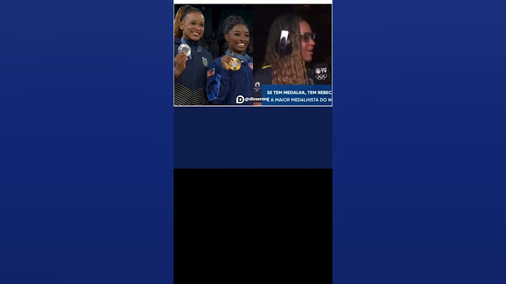 Olha a pergunta que a Simone Biles fez para a Rebeca Andrade