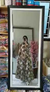 Gamis Rhetta Maxy Bahan Ceruty Motif Daun Palem