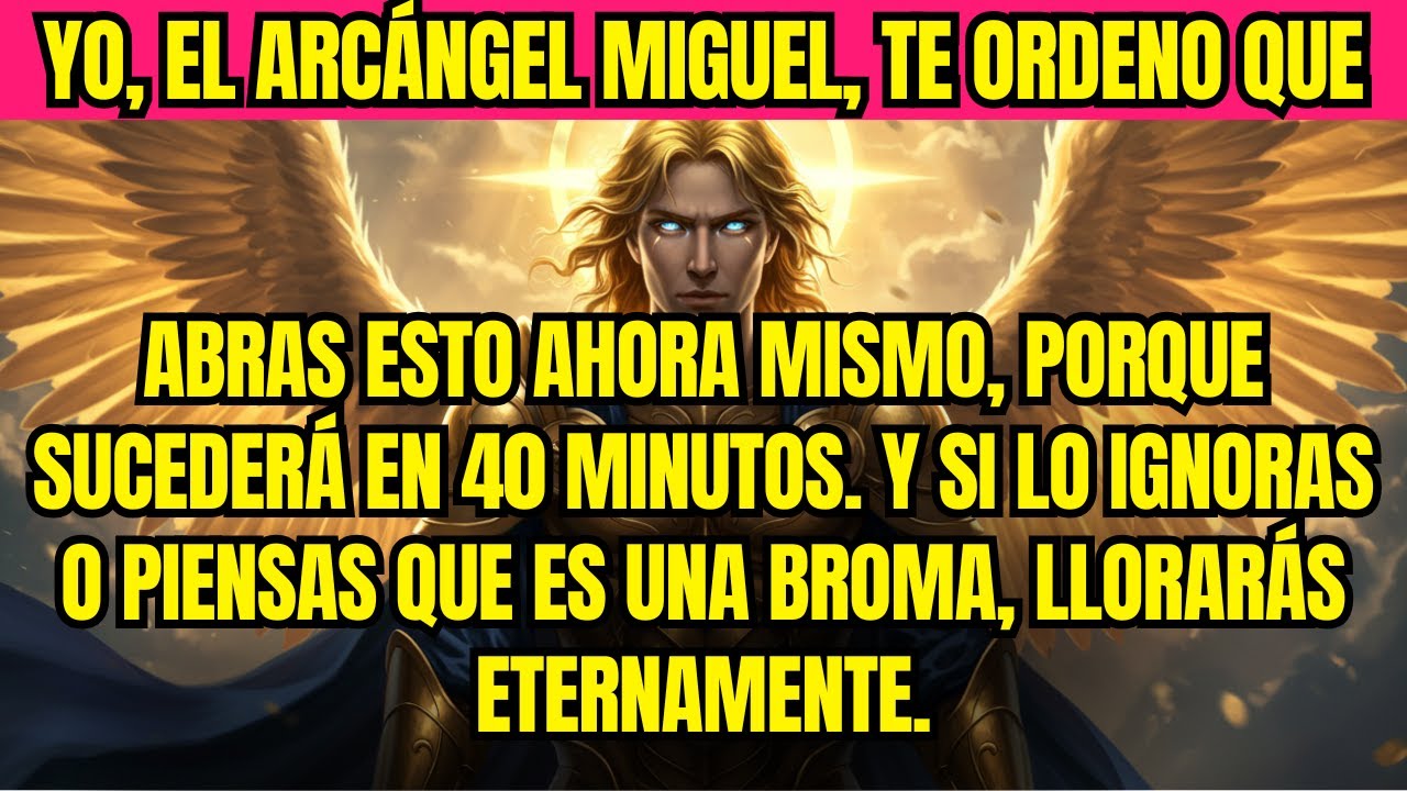 ⏳ Miguel Ordena: Ábrelo Ahora O en 40 Minutos Llorarás Eternamente por Ignorarlo