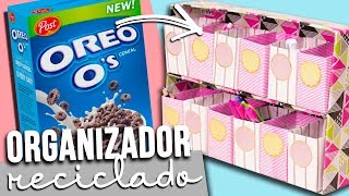 Organizador de Escritorio RECICLADO CON CAJAS DE CEREAL ✂️ Catwalk