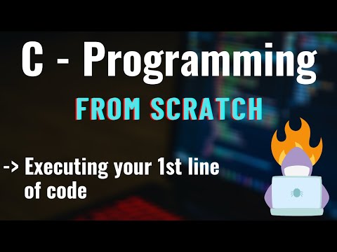 2.  C - Programming -  Printing  -  "Hello World"  As our 1st line of code