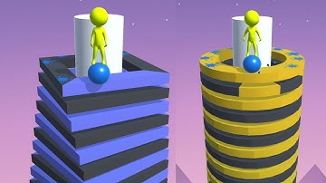 Stack Ball Jump Game! Satisfying and relaxing ASMR slicing video