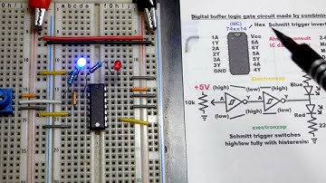 Digital Buffer made by combining two NOT Logic Gate Inverters