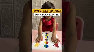 Brain exercise for kids| Free printable activity!