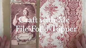 Craft with me - File Folio Topper @DorothyJanetoo