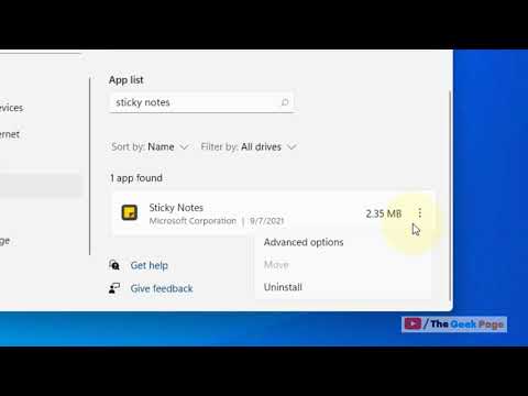 Reset Sticky Notes In Windows 11