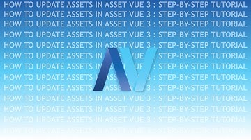 How to Update Assets in Asset Vue 3 : Step-by-Step Tutorial