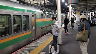 E231系1000番台コツK-42編成大宮駅発車