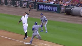 KC@DET: Royals tie the ballgame on Castellanos' error screenshot 4