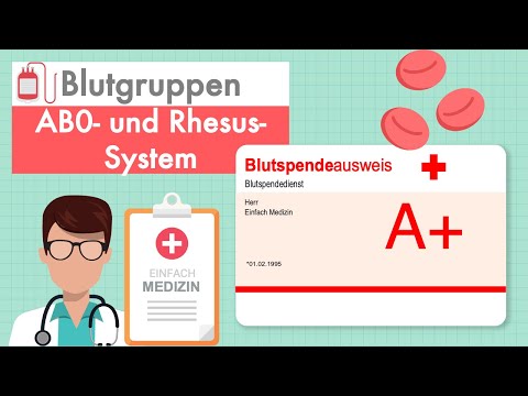 Video: Welche Blutgruppe drückt den rh-Faktor aus?