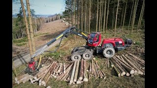 🌲|4K| • Komatsu 951 & Ritter Winch • DroneView • Komatsu Forest • Harvester in Action • Part-2🌲