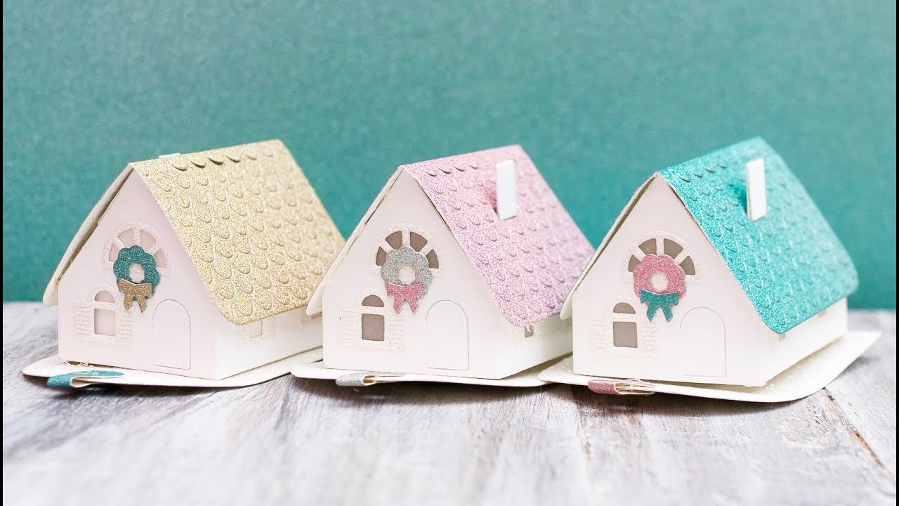 25 Days of Christmas Tags 2017: Christmas 3D House Tags by Channin