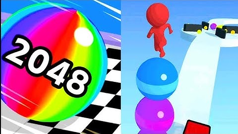 Ball Run 2048 Vs Stack Rider New Big Update All Levels Android iOS Mobile Gameplay