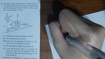 Trigonometry Application: Answering New Syllabus Mathematics 3 7th Edition Review Exercise 7 no.2&10