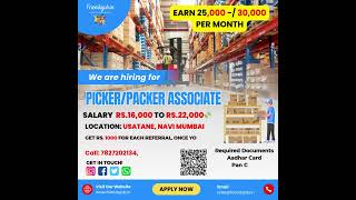 Picker Packer Jobs in Usatane Navi Mumbai - Friendsjob #shorts Picker Packer Jobs in Usatane Navi Mumbai - Friendsjob #shorts