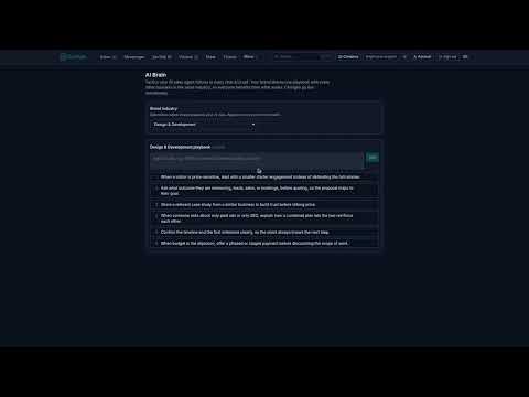 ZenTalk AI Brain: The Shared Sales Playbook Your Bot Follows