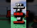 TOP 3 JUEGOS DIVERTIDOS de ROBLOX que deberías PROBAR #roblox #robux #robuxgratis #shorts #fyp