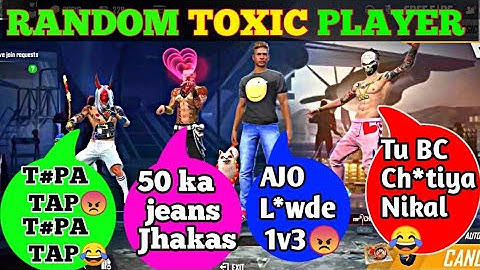 Random TOXIC PLAYER Call me noob and I challenge for room 1v3 Garena Free fire | noob prank Part 9