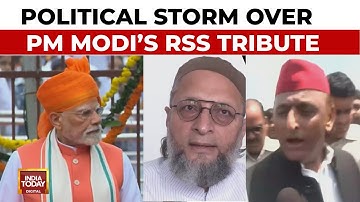 PM Modi Praises RSS From Red Fort for 1st Time On Independence Day, Ignites Political Firestorm