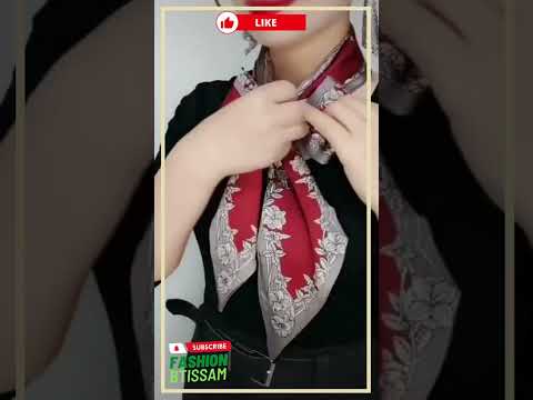 احدث طرق لربط السكارف على العنق فولارات الاناقة والجمال  2023