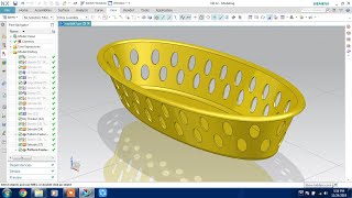 NX CAD # tutorial 6.0 #Laundry Basket #Advanced Surface Modeling