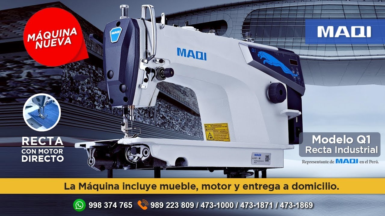 Máquina Recta Industrial Semi-electrónica MAQI Q1 – Maqui-Star