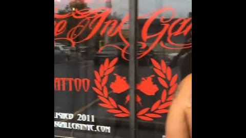 Free hand script tattoo done by yosh @ the ink gallery nyc