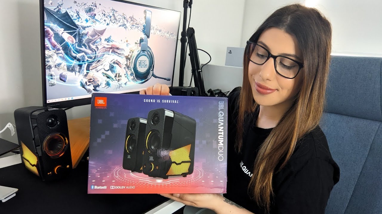 How to Set Up the JBL Quantum Duo Speakers - YouTube