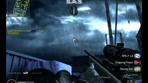 Call of Duty 4| Taking down a helicopter with a noscope