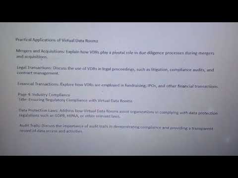 Virtual data Room - YouTube