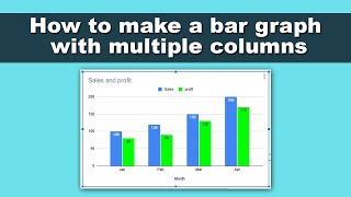 how to make a bar graph in google sheets with multiple columns