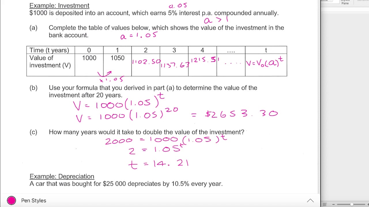 Applications of Exponential Functions - YouTube