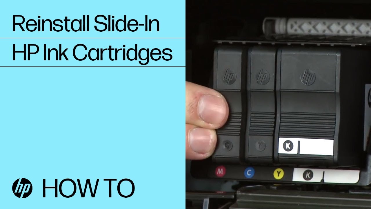 How to Remove and Reinstall Your Slide-in HP Ink Cartridges