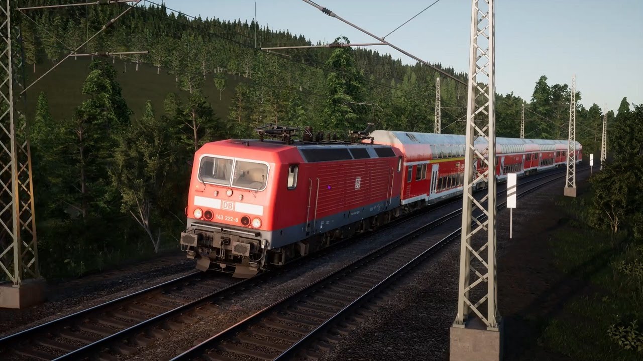 TSW2 - Aschaffenburg to Gemuenden - Passengers All Stop - BR143 DB