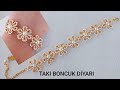 ÇİCEKLİ BİLEKLİK YAPIMI /#boncukbileklik / FLORAL BRACELET MAKING #bead bracelet