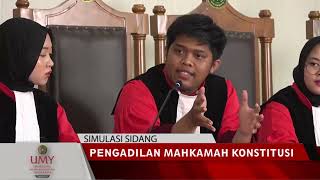 Video Simulasi Praktik Persidangan Peradilan Mahkamah Konstitusi