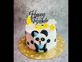 Eggless Panda theme cake - Photo reel or Photo pulling cake - Surprise Photo Cake