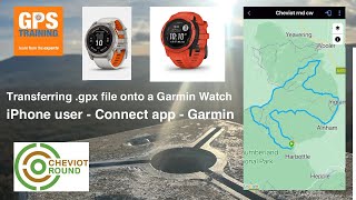 How to download gpx and put onto Garmin watch - iPhone user - Connect App