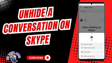 How to Unhide a Conversation on Skype