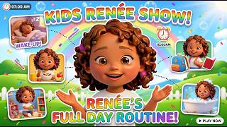 Renee's Daily Routine 🌞 | 8 Minutes of Songs for Toddlers screenshot 5