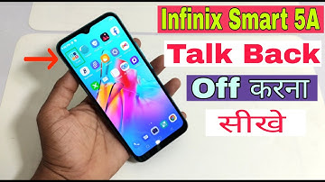 Infinix Smart 5A Talkback Off करना सीखे | How To Disable Talkback In Infinix X657C | Double Tap Off