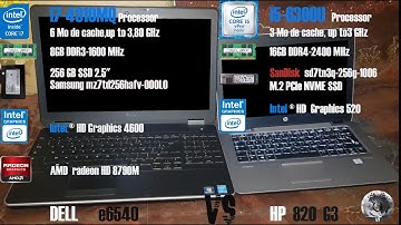 DELL E6540 VS HP Elitbook 820 G3 i7-4810MQ  VS i5-6300U #computer #boot #start #speed #test #booting