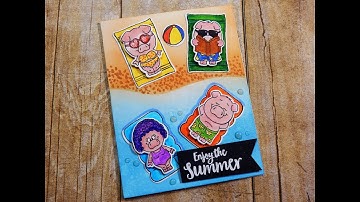 Not 2 Shabby Design Team Project | Gerda Steiner Pool Piggies