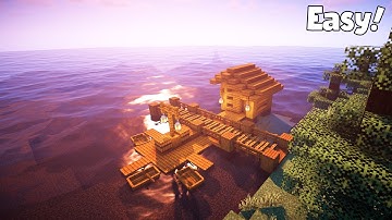 Minecraft | How to Build a Fishing Dock (Easy)