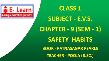 CLASS 1 E V S  CHAPTER 9 SAFETY HABITS FINAL