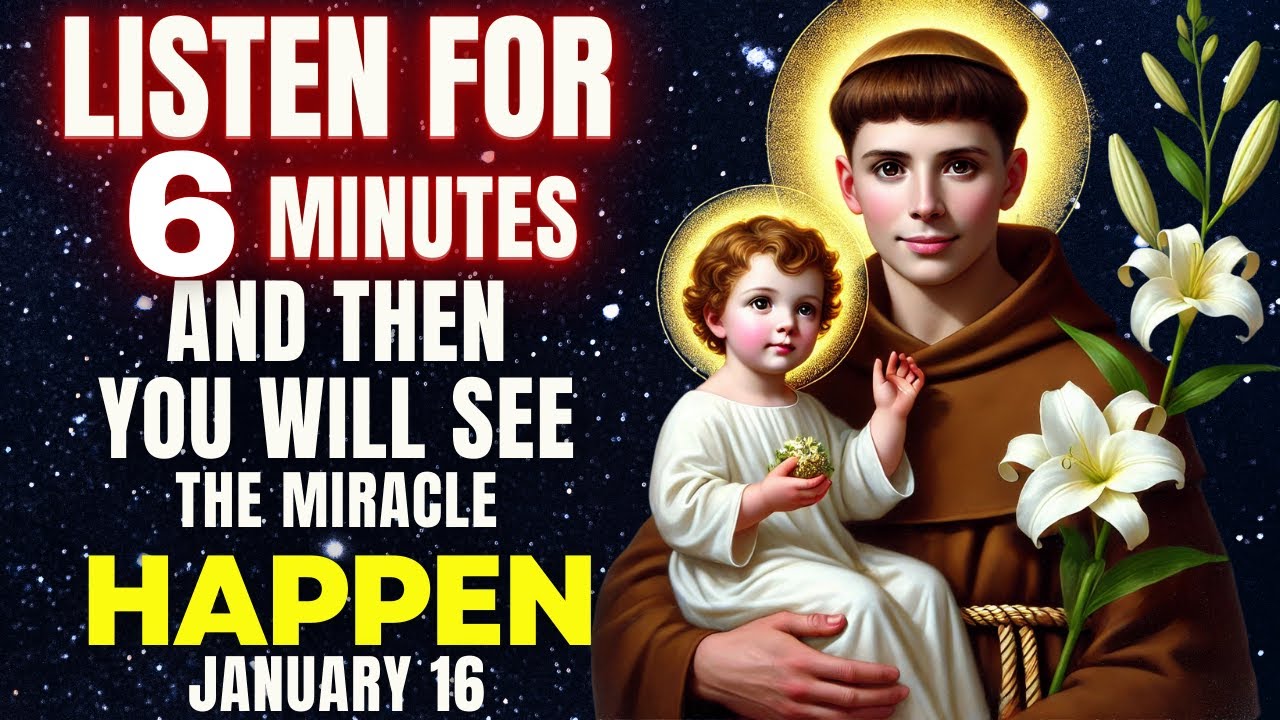 🔴 The MOST POWERFUL Prayer to SAINT ANTHONY for an IMPOSSIBLE and URGENT Problem in 24 Hours 🙏✨